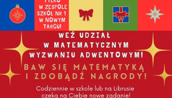 Podejmij wyzwanie z kalendarzem adwentowym matematyki!