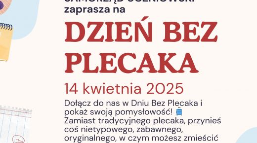 DZIEŃ BEZ PLECAKA