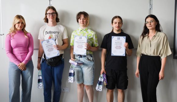 Rozdanie nagród w konkursie English Dictation Contest