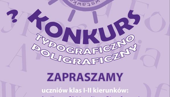 Zaproszenie na konkurs typograficzny