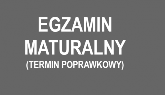 Egzamin maturalny w terminie poprawkowym 2026
